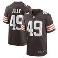Men s Nike Shaun Jolly Brown Cleveland Browns Game Player Jersey