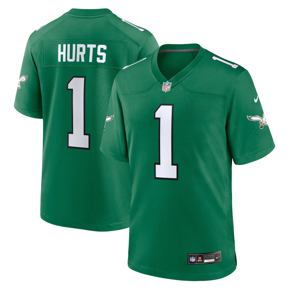 Jalen Hurts Philadelphia Eagles Nike Youth Game Jersey   Kelly Green