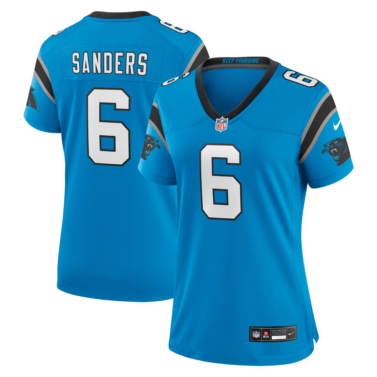 Miles Sanders Carolina Panthers Nike Women s Team Game Jersey   Blue
