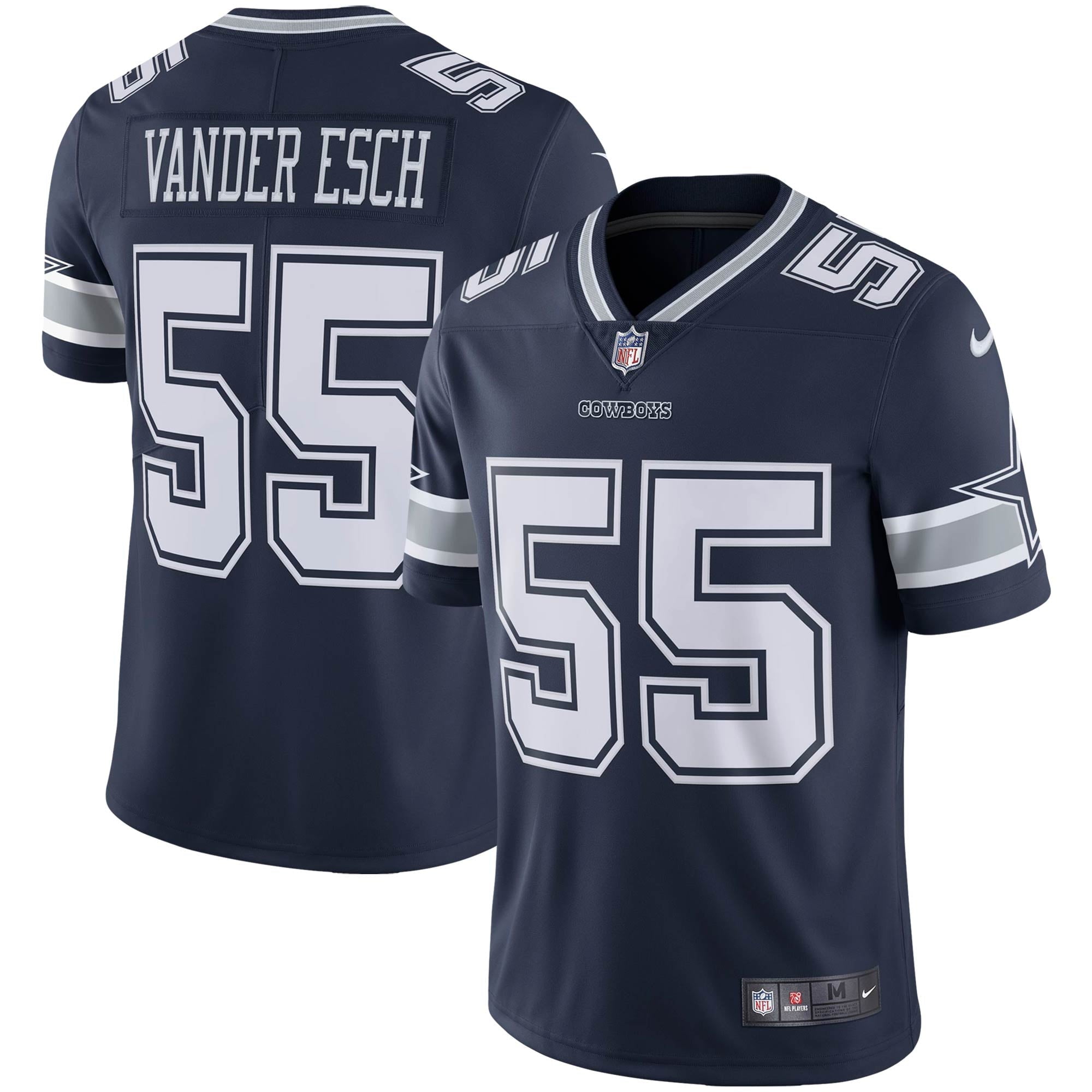Men s Nike Leighton Vander Esch Navy Dallas Cowboys Vapor Limited Jersey