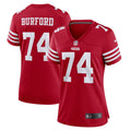 Women s Nike Spencer Burford Scarlet San Francisco 49ers Game Player Jersey
