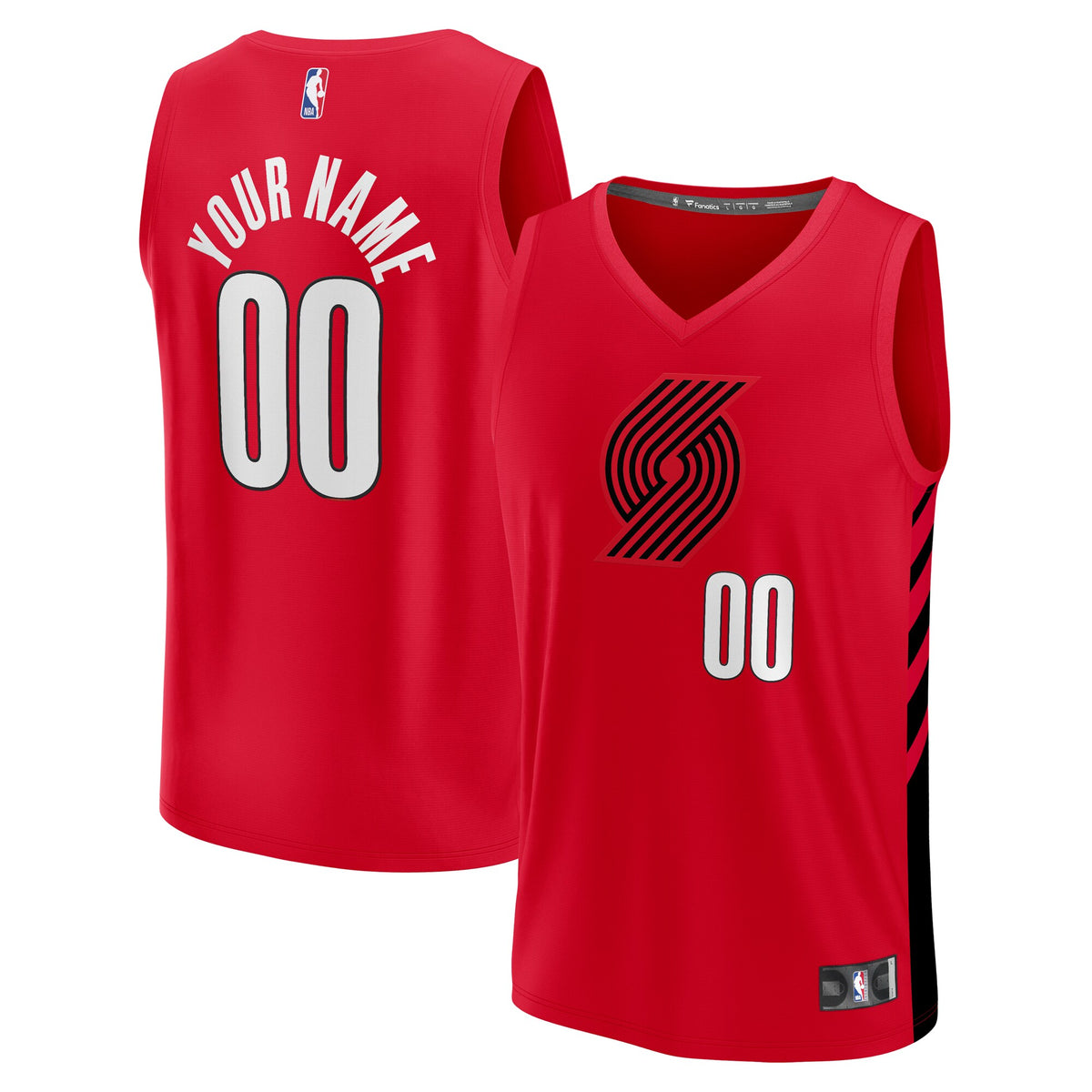 Portland Trail Blazers Fanatics Branded 2022/23 Fast Break Custom Replica Jersey - Red - Statement Edition