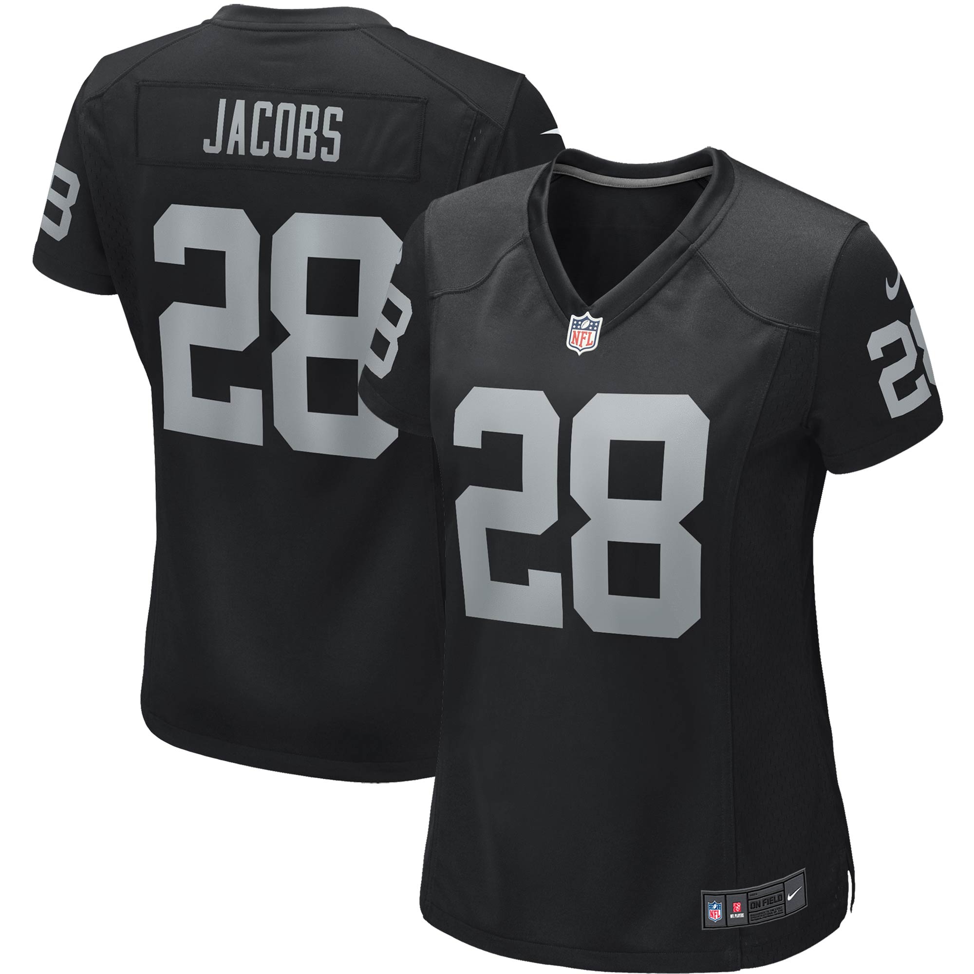 Josh Jacobs Las Vegas Raiders Nike Women s Game Player Jersey   Black