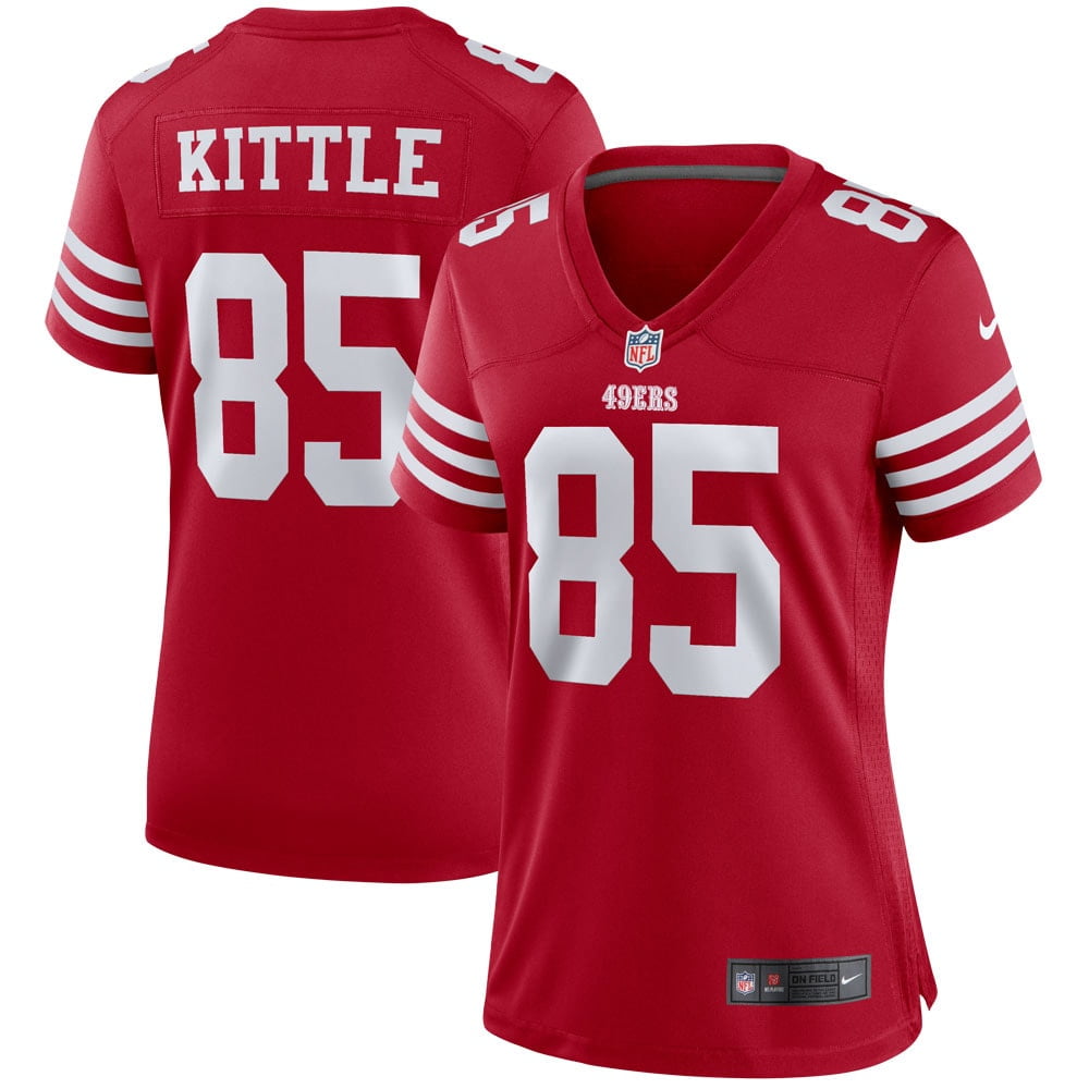 Women s Nike George Kittle Scarlet San Francisco 49ers Player Game Jersey