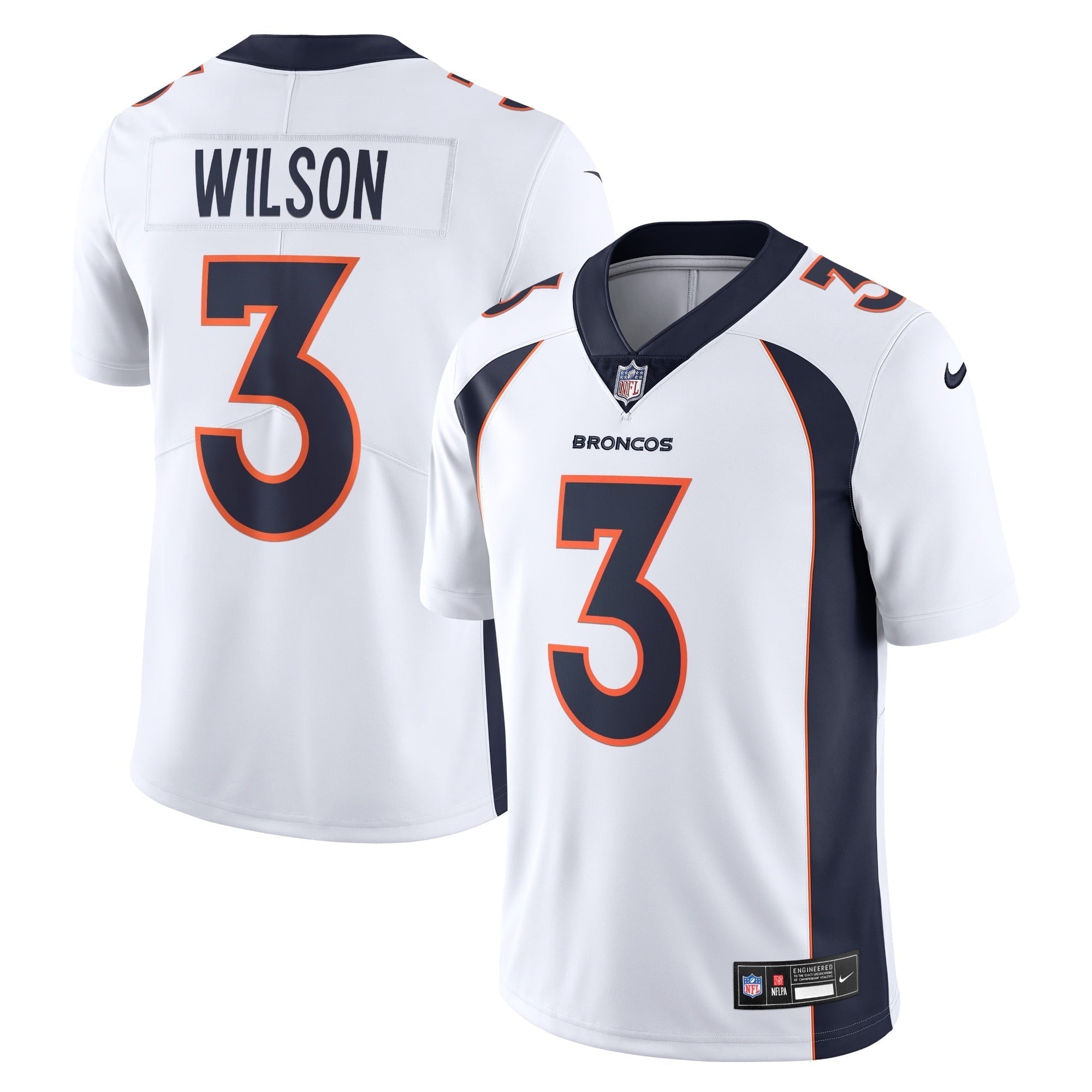 Men s Nike  Russell Wilson  White Denver Broncos  Vapor Untouchable Limited Jersey
