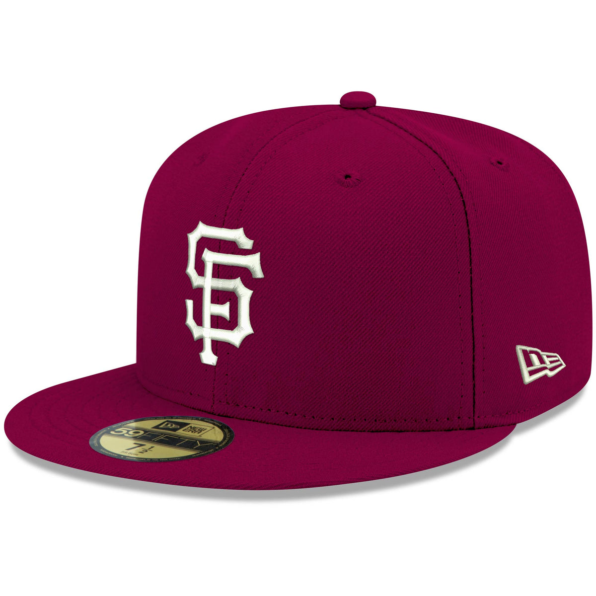 San Francisco Giants New Era White Logo 59FIFTY Fitted Hat - Cardinal