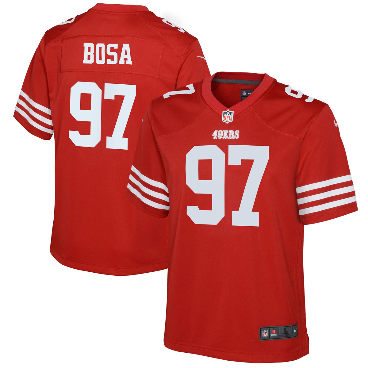 Nick Bosa San Francisco 49ers Nike Youth Game Jersey   Scarlet