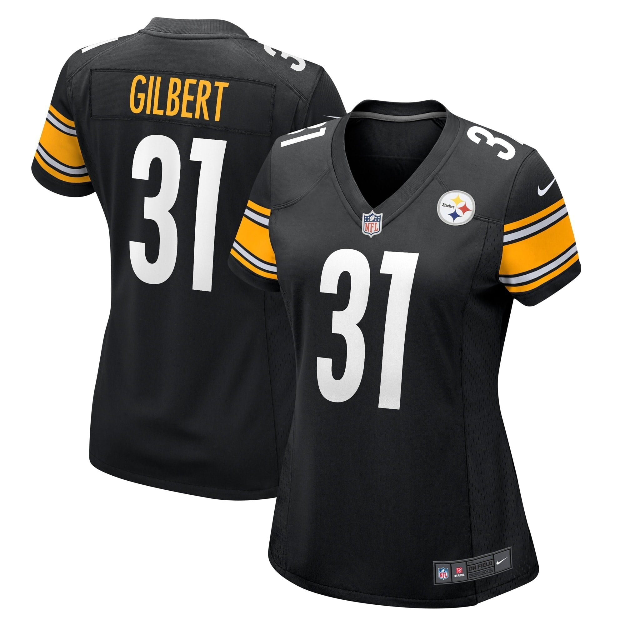 Women s Nike Mark Gilbert Black Pittsburgh Steelers Game Player Jersey