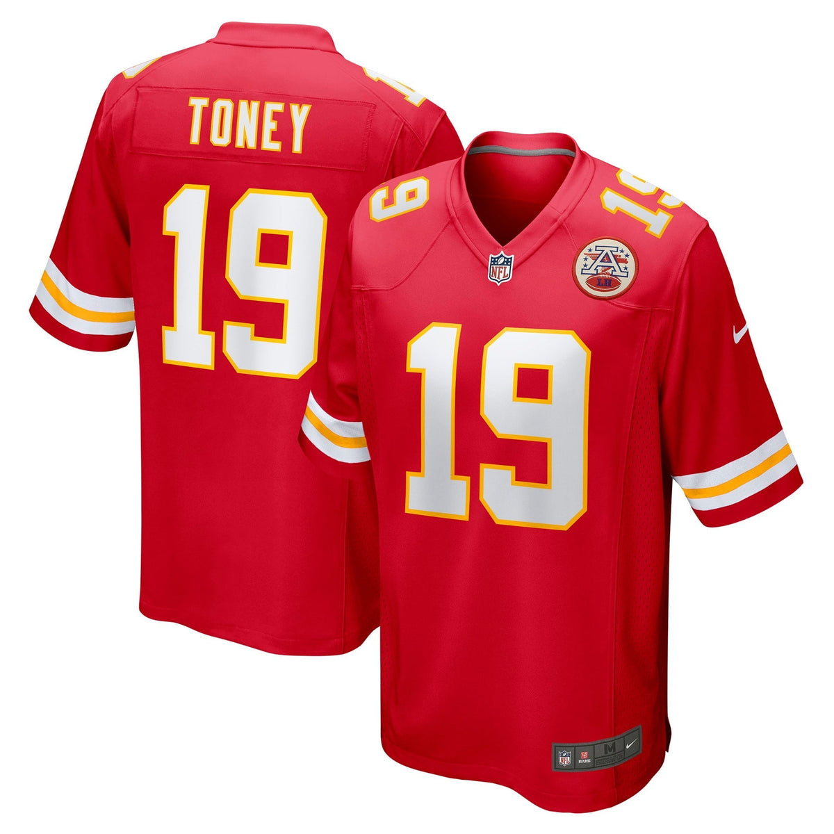 Men s Nike Kadarius Toney Red Kansas City Chiefs Game Player Jersey