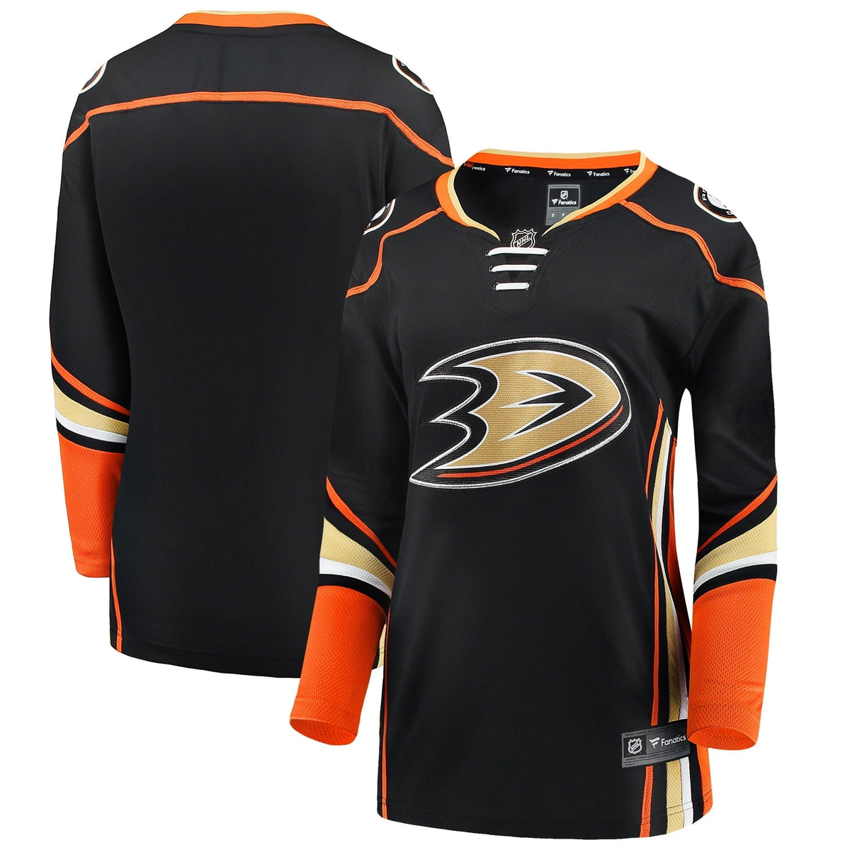 Women's Fanatics Branded Black Anaheim Ducks Breakaway Home Jersey