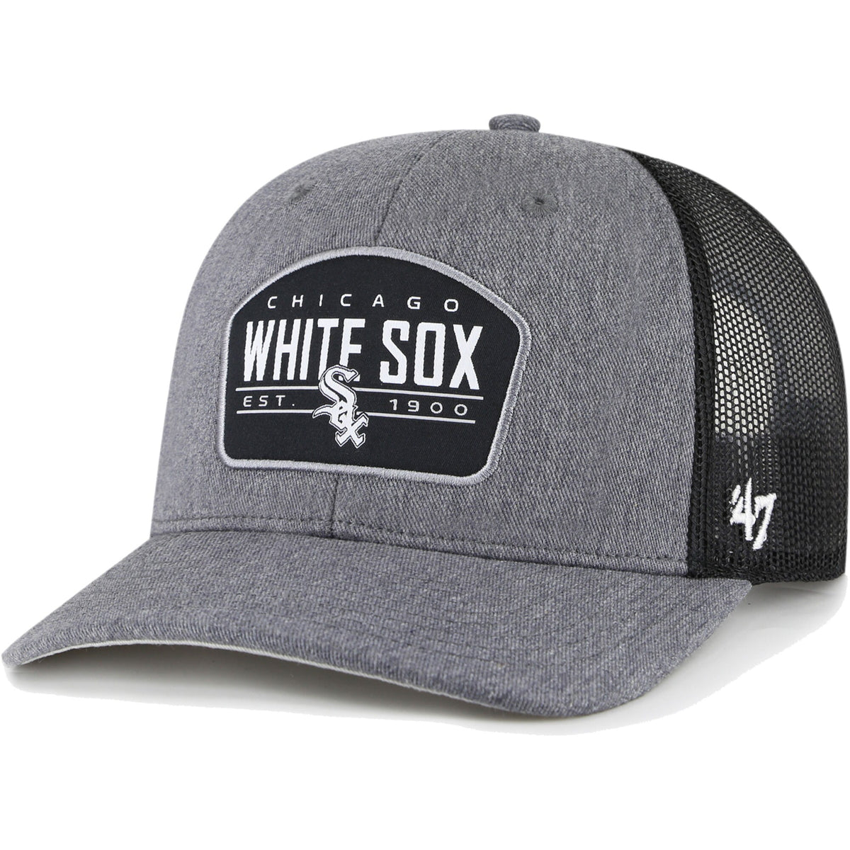 Chicago White Sox '47 Slate Trucker Snapback Hat - Charcoal