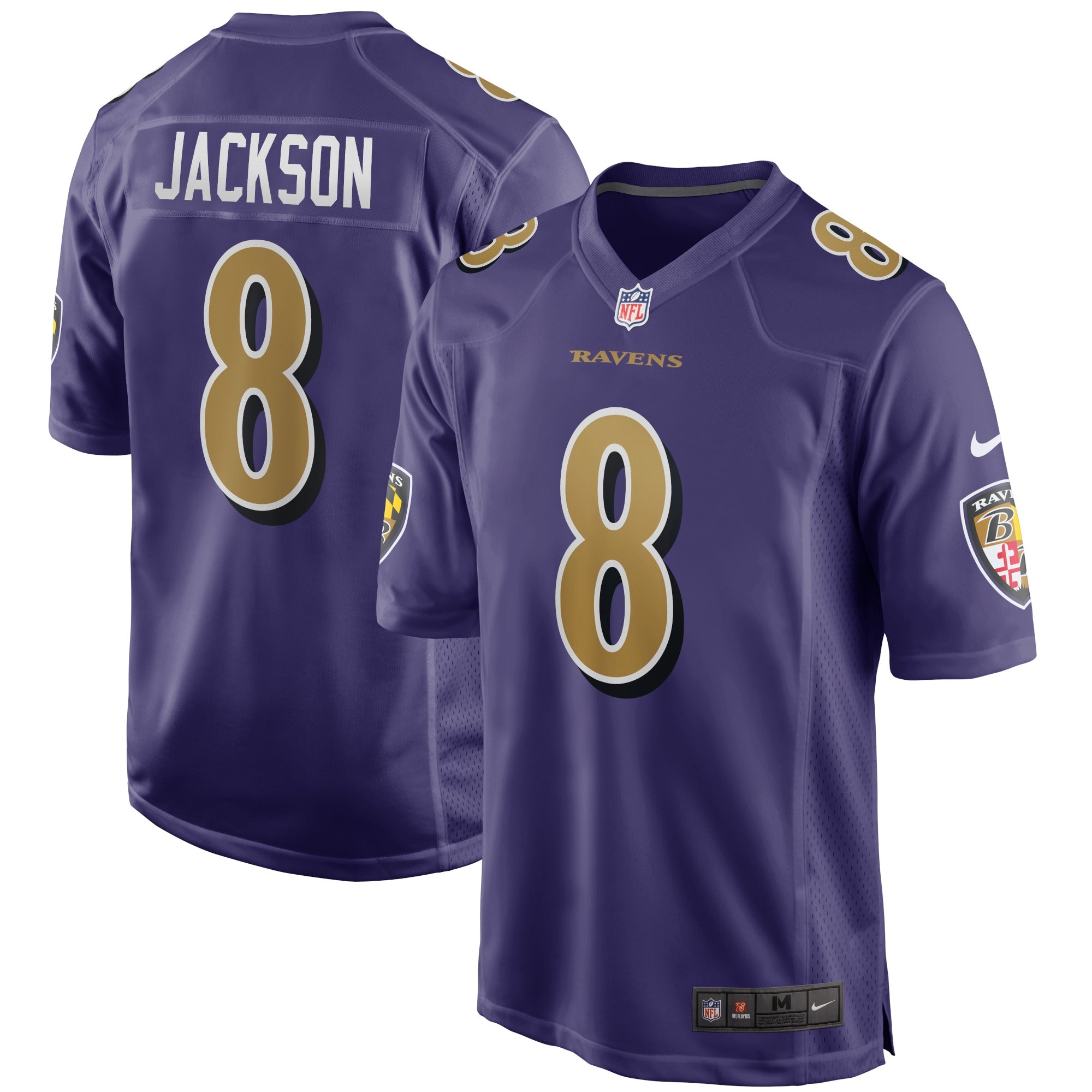 Lamar Jackson Baltimore Ravens Nike Alternate Game Jersey   Purple