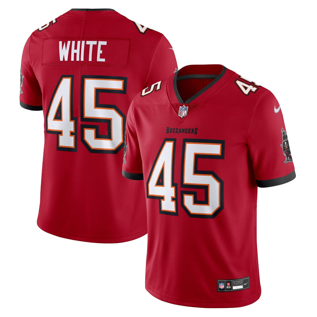 Men s Nike Devin White Red Tampa Bay Buccaneers  Vapor Untouchable Limited Jersey