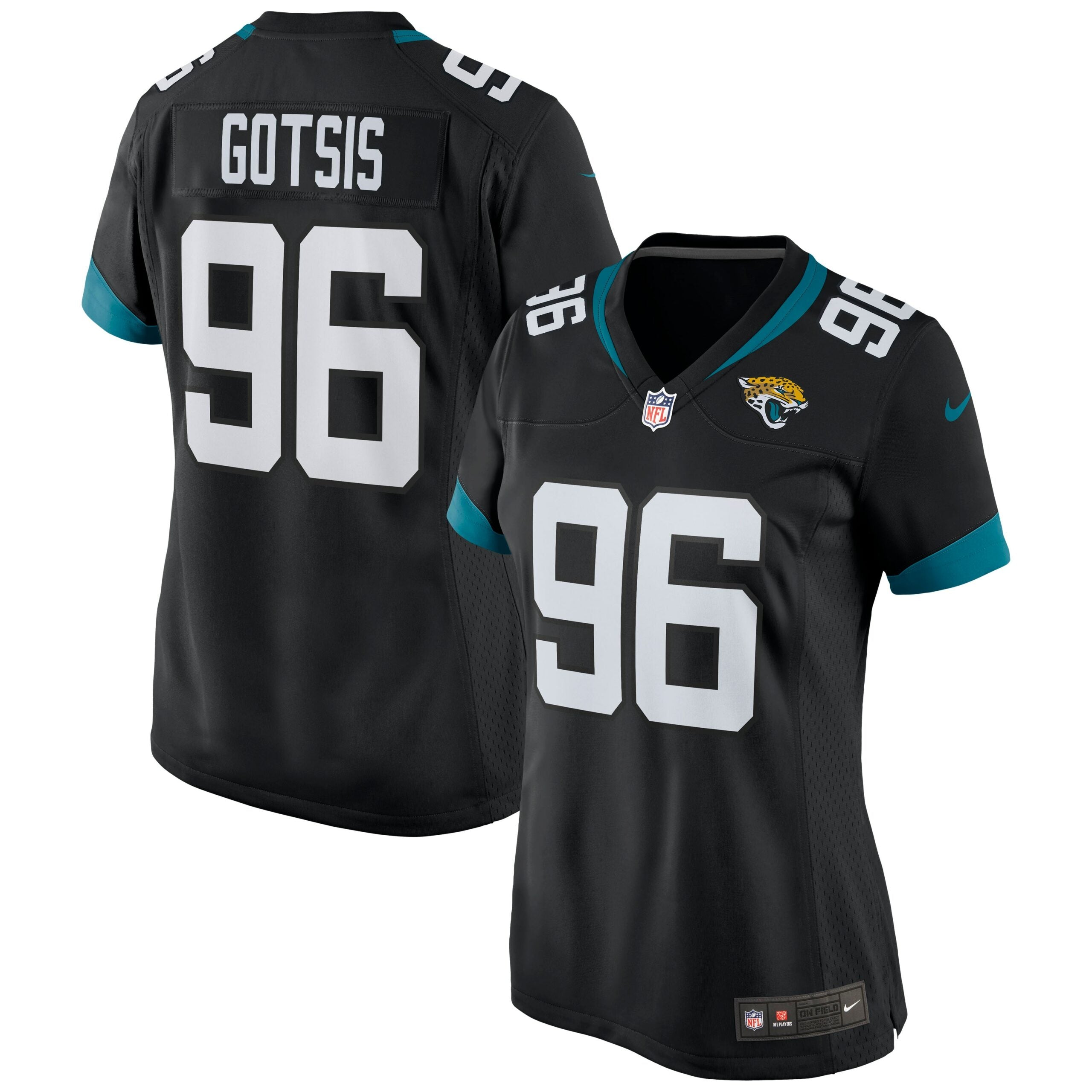 Adam Gotsis Jacksonville Jaguars Nike Women s Game Jersey   Black