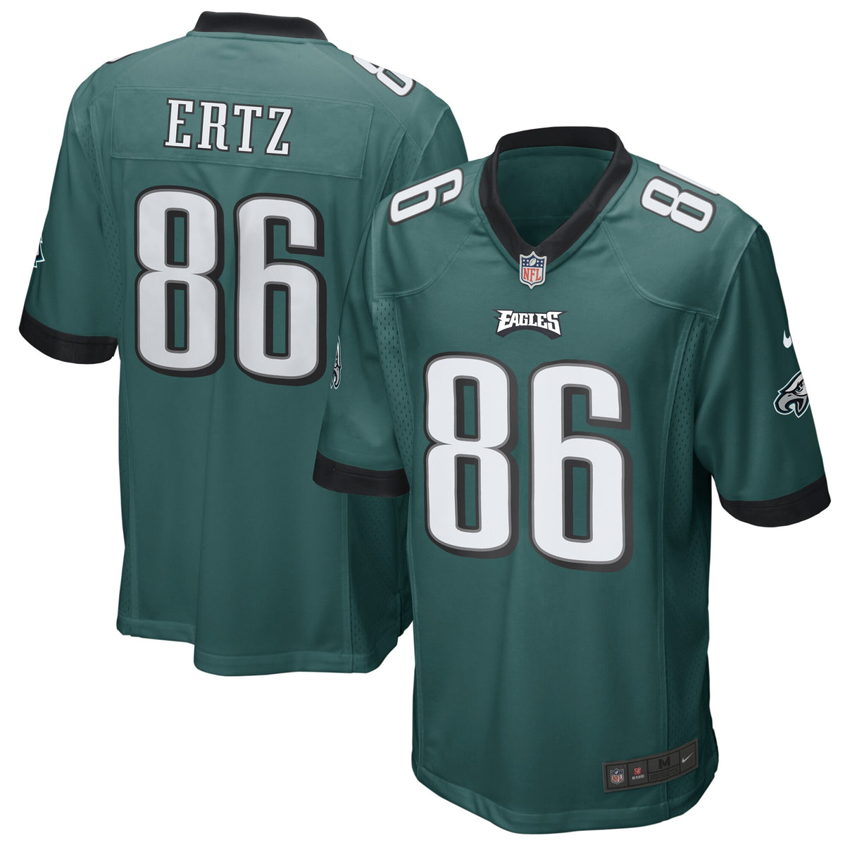 Zach Ertz Philadelphia Eagles Nike Game Jersey   Midnight Green