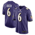 Patrick Queen Baltimore Ravens Nike Game Player Jersey   Purple
