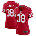 Women s Nike Deommodore Lenoir Scarlet San Francisco 49ers Game Player Jersey