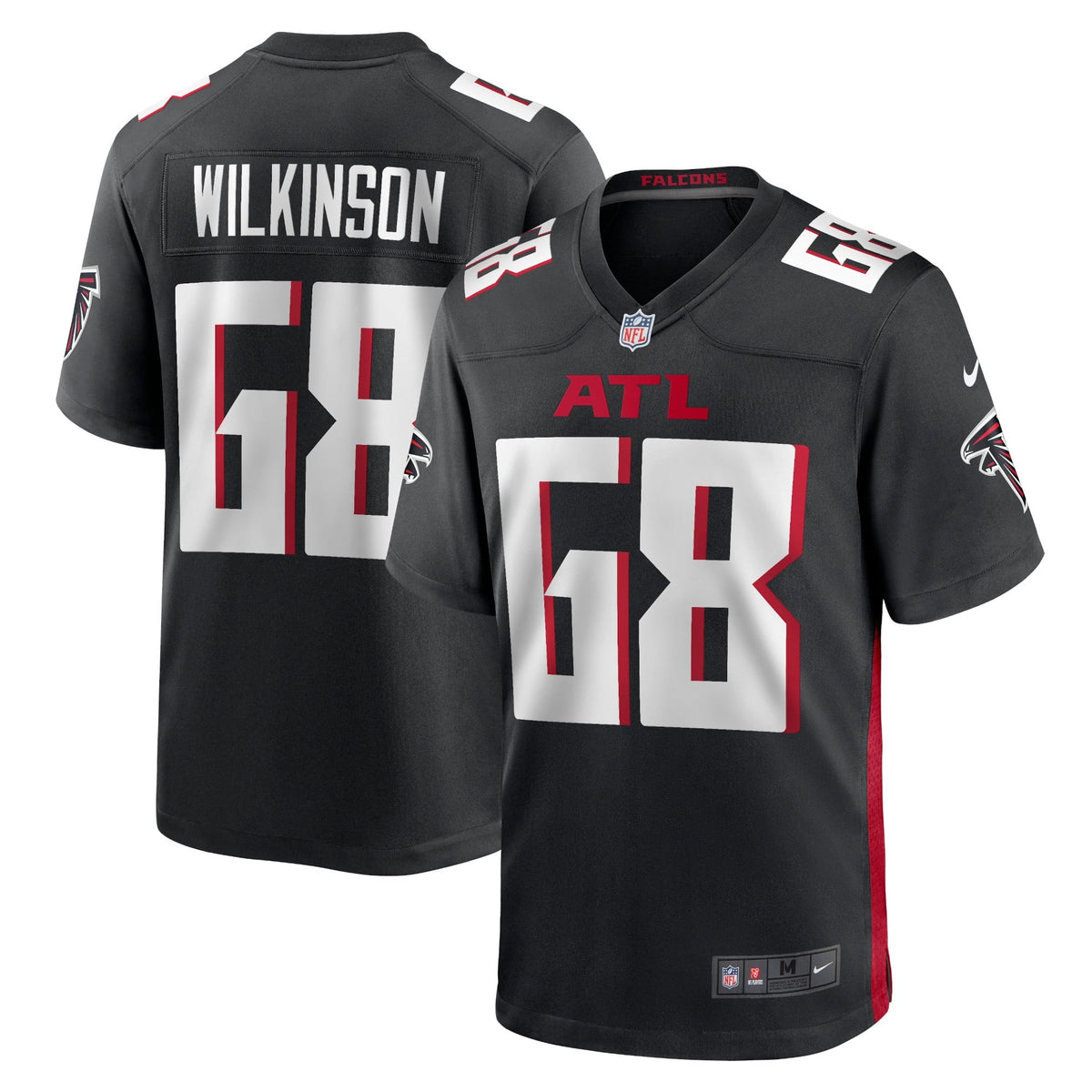 Men s Nike Elijah Wilkinson Black Atlanta Falcons Game Jersey