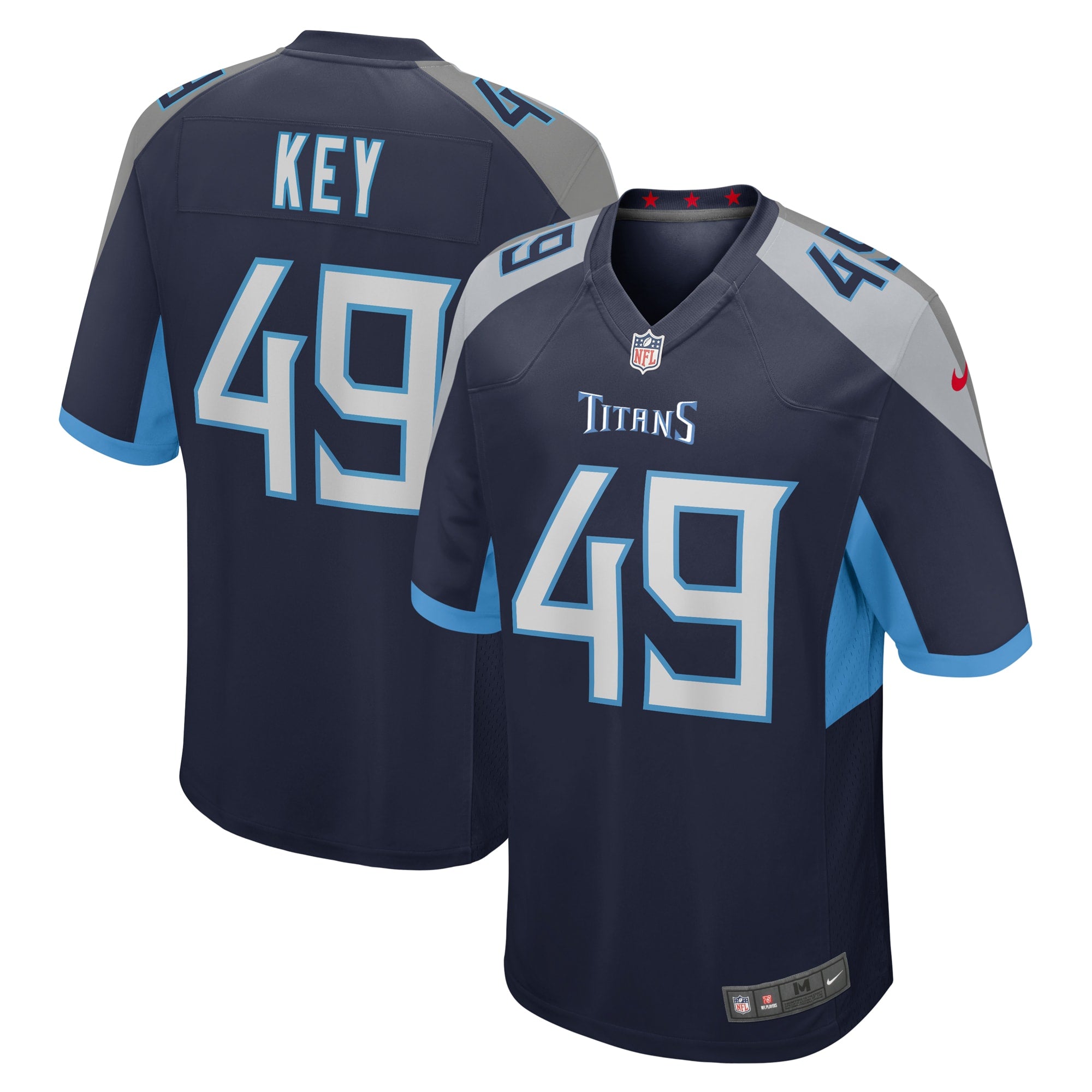 Arden Key Tennessee Titans Nike Game Player Jersey   Navy