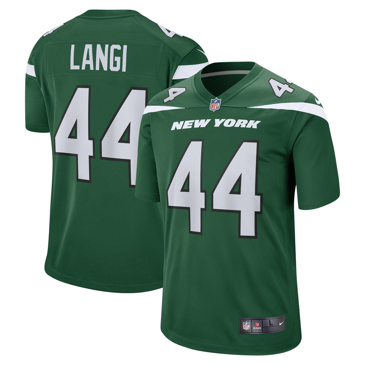 Harvey Langi New York Jets Nike Game Jersey   Gotham Green