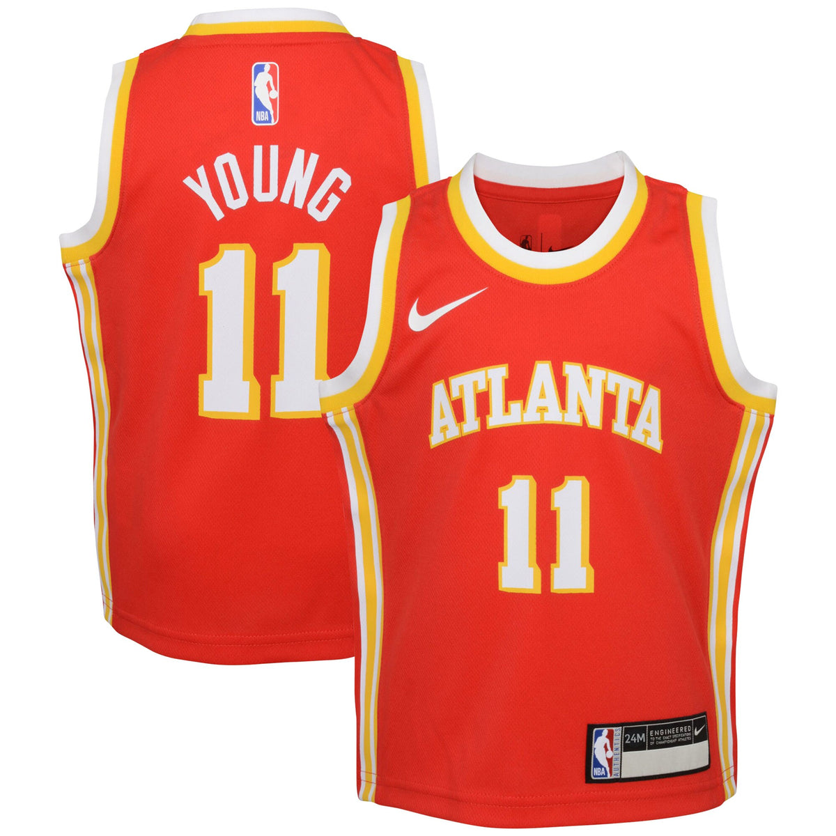 Trae Young Atlanta Hawks, NBA Jerseys Nike Infant Swingman Player Jersey - Icon Edition - Red