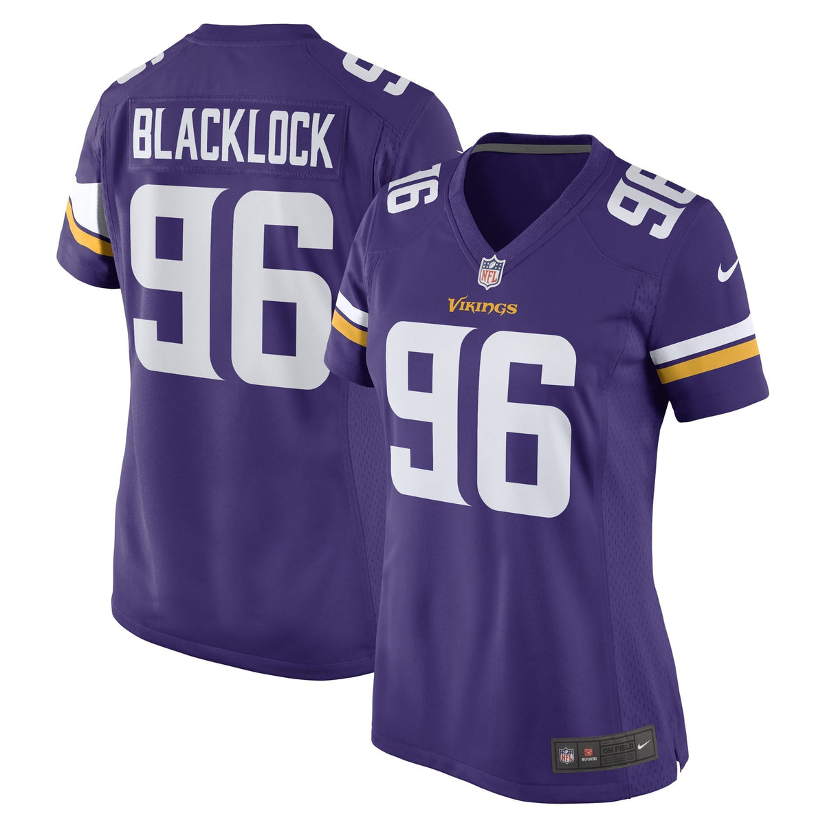 Women s Nike Ross Blacklock Purple Minnesota Vikings Game Player Jersey