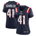 Women s Nike Brenden Schooler Navy New England Patriots Game Player Jersey