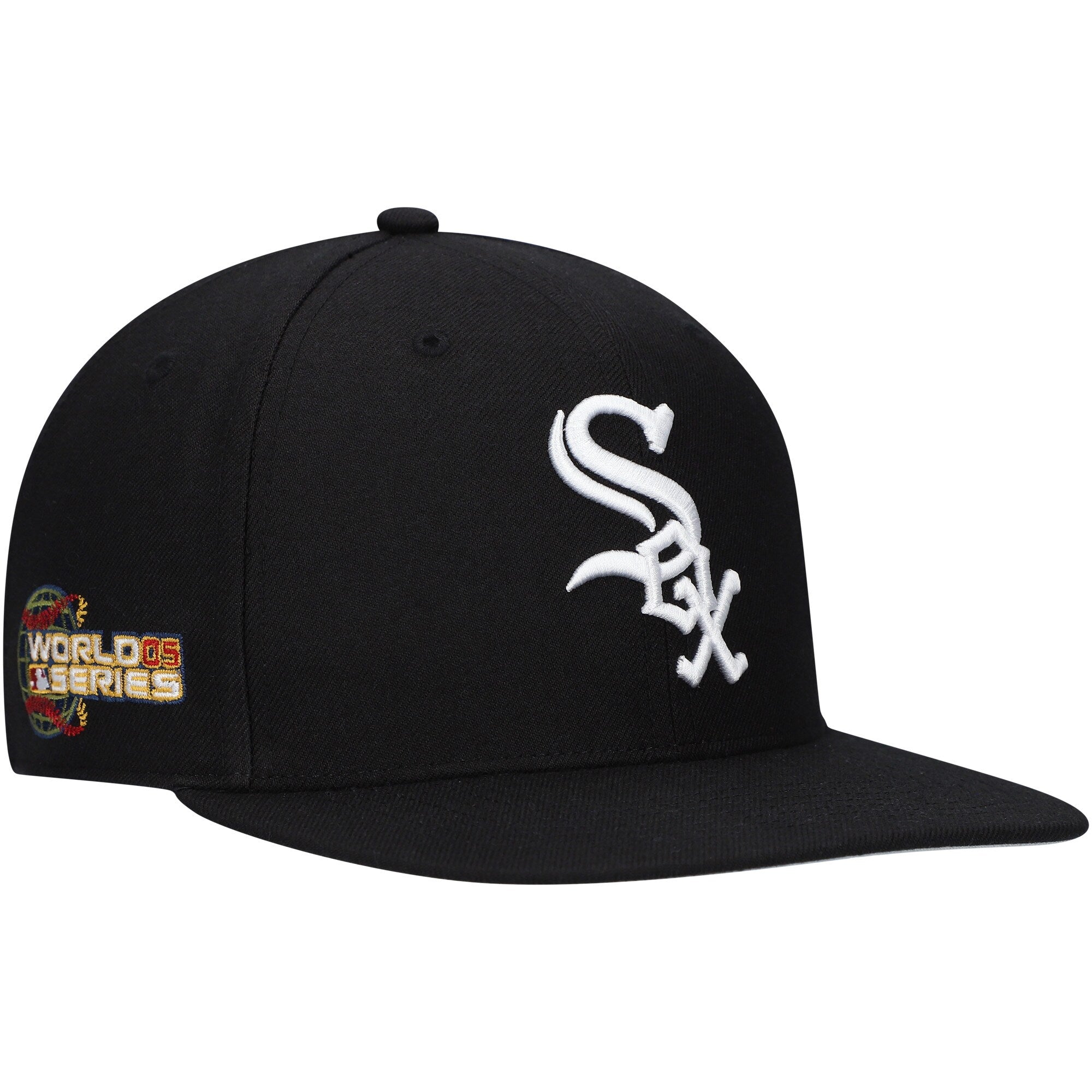 Chicago White Sox '47 Black on Black Sure Shot Captain Snapback Hat