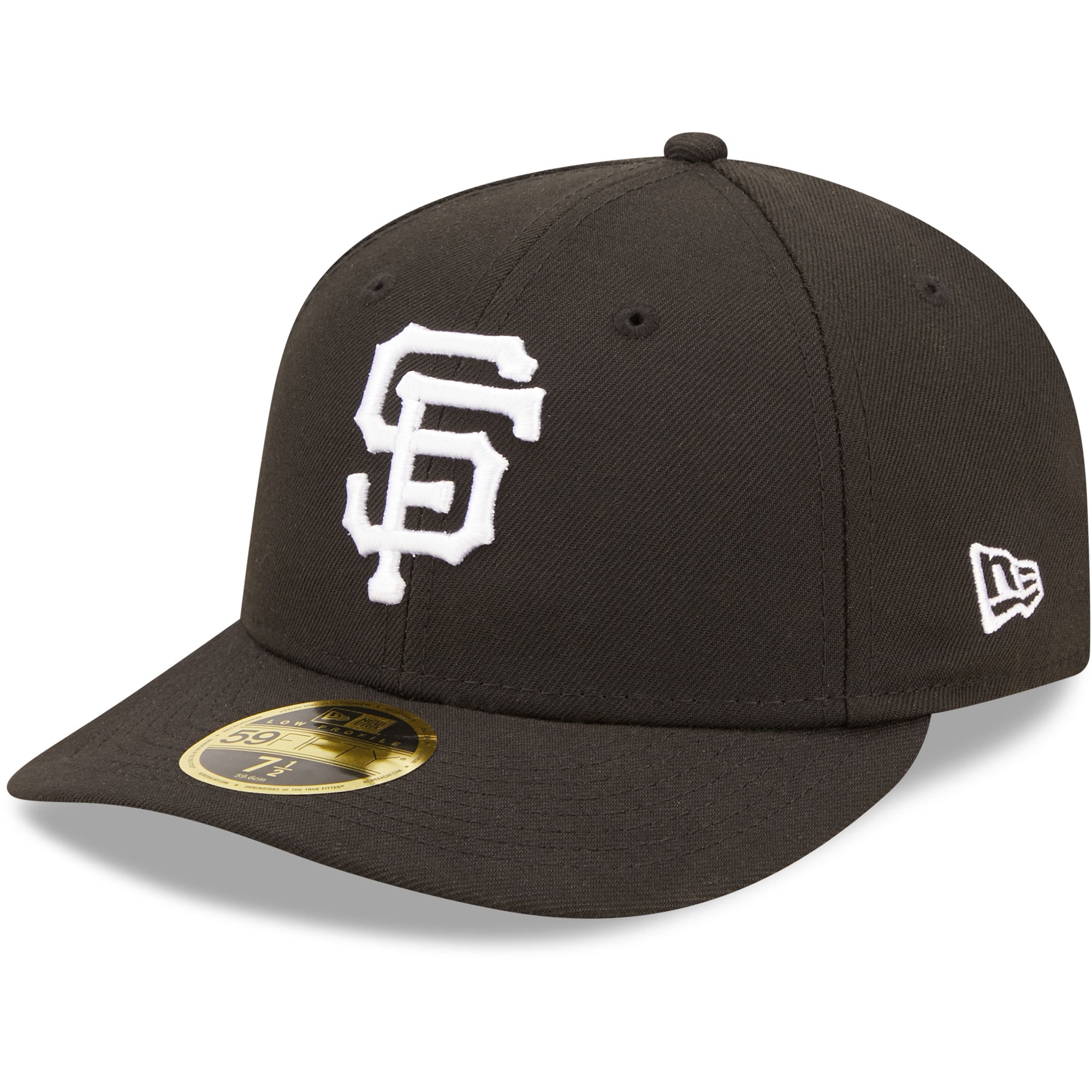 San Francisco Giants New Era Black & White Low Profile 59FIFTY Fitted Hat