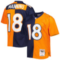 Peyton Manning Denver Broncos Mitchell   Ness 2015 Split Legacy Replica Jersey   Navy/Orange