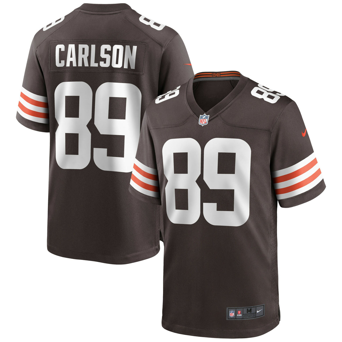 Stephen Carlson Cleveland Browns Nike Game Jersey   Brown