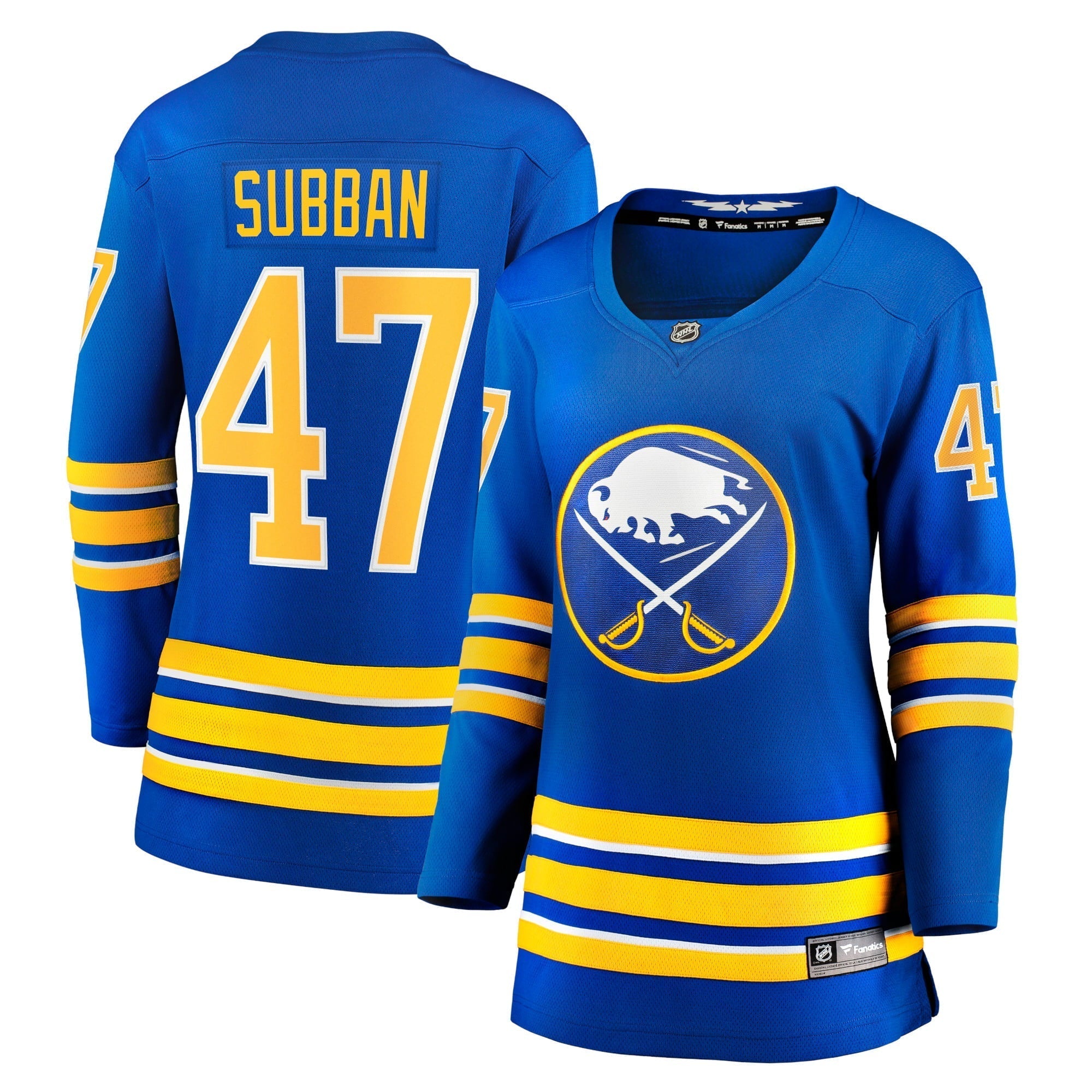 Women's Fanatics Branded Malcolm Subban Royal Buffalo Sabres Home Breakaway Player Jersey