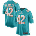 Men s Nike Clayton Fejedelem Aqua Miami Dolphins Game Jersey