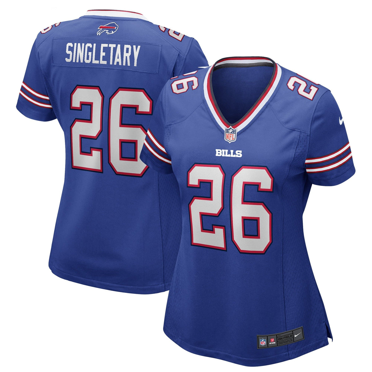 Women s Nike Devin Singletary Royal Buffalo Bills Game Jersey