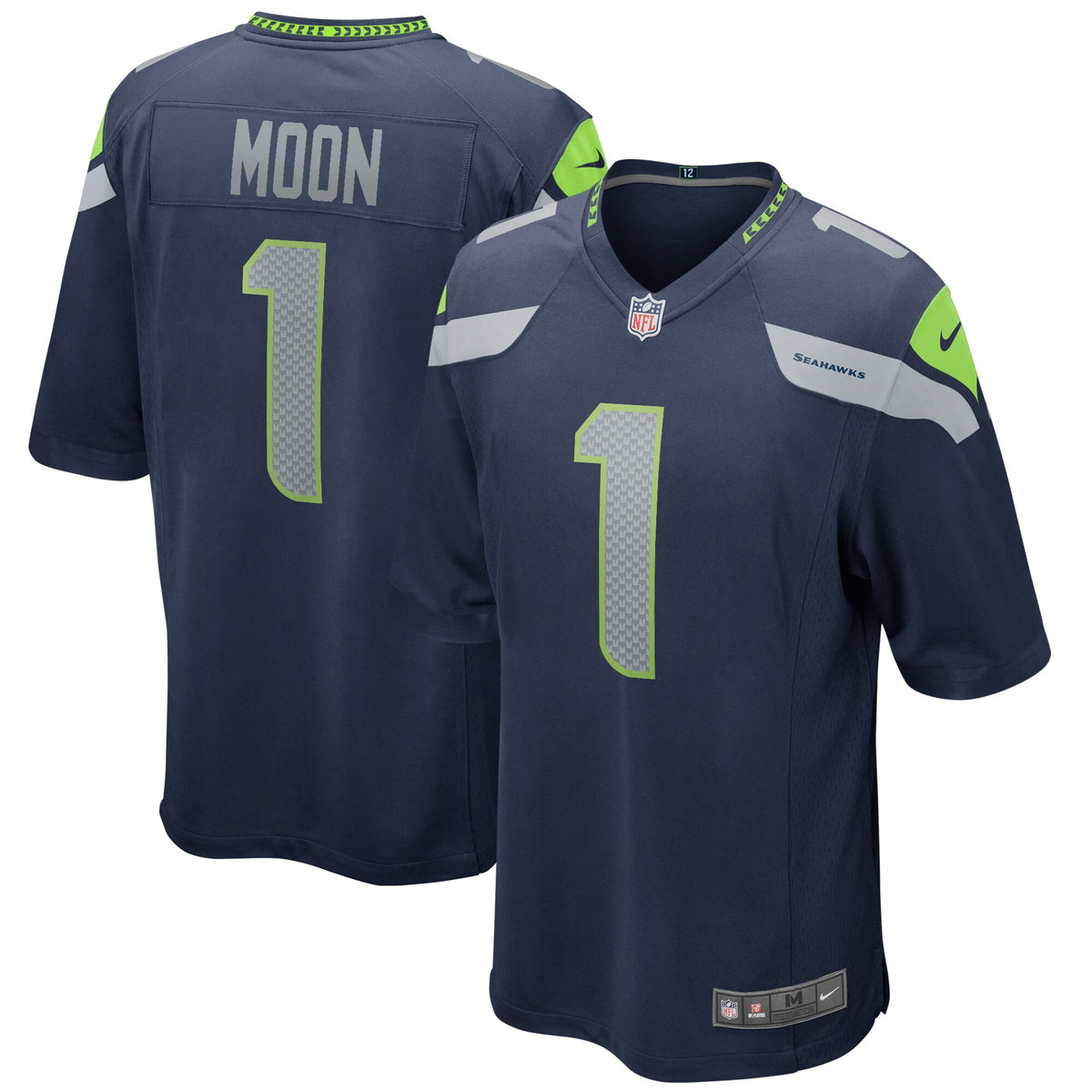 Warren Moon Seattle Seahawks Nike Game Retired Player Jersey College Navy