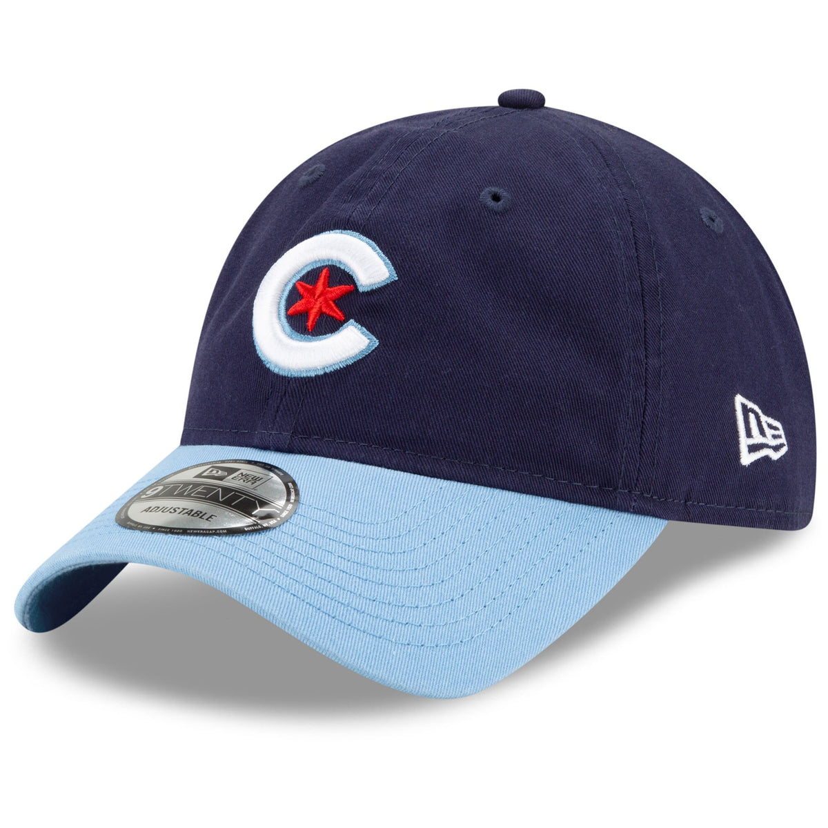 Chicago Cubs New Era 2021 City Connect 9TWENTY Adjustable Hat - Navy/Light Blue