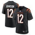 Men s Nike Tyron Johnson Black Cincinnati Bengals Home Game Player Jersey
