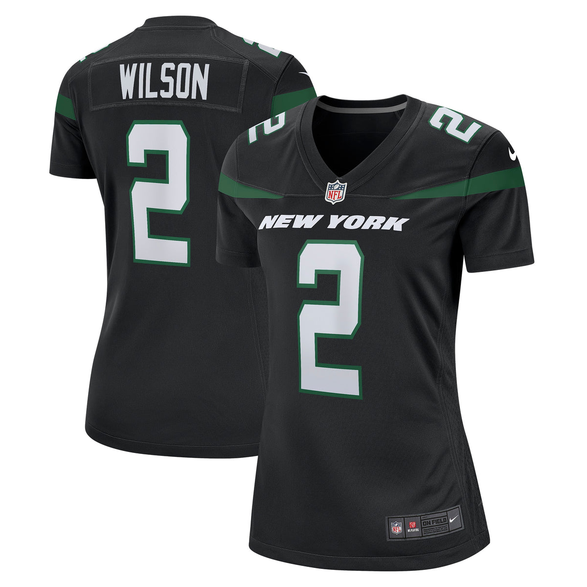Zach Wilson Nike New York Jets Women s Game Jersey   Stealth Black
