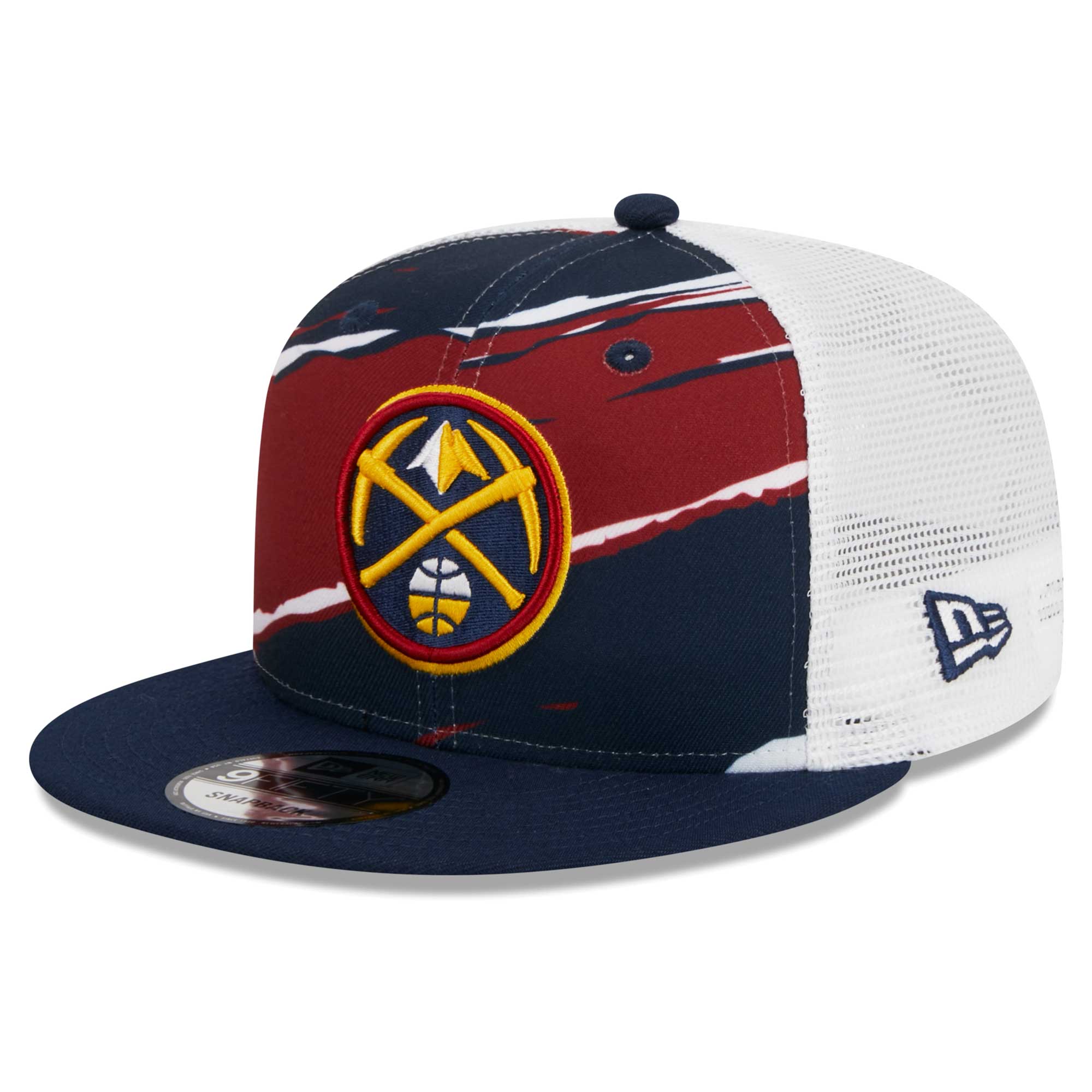 Denver Nuggets New Era Tear Trucker 9FIFTY Adjustable Hat - Navy/White