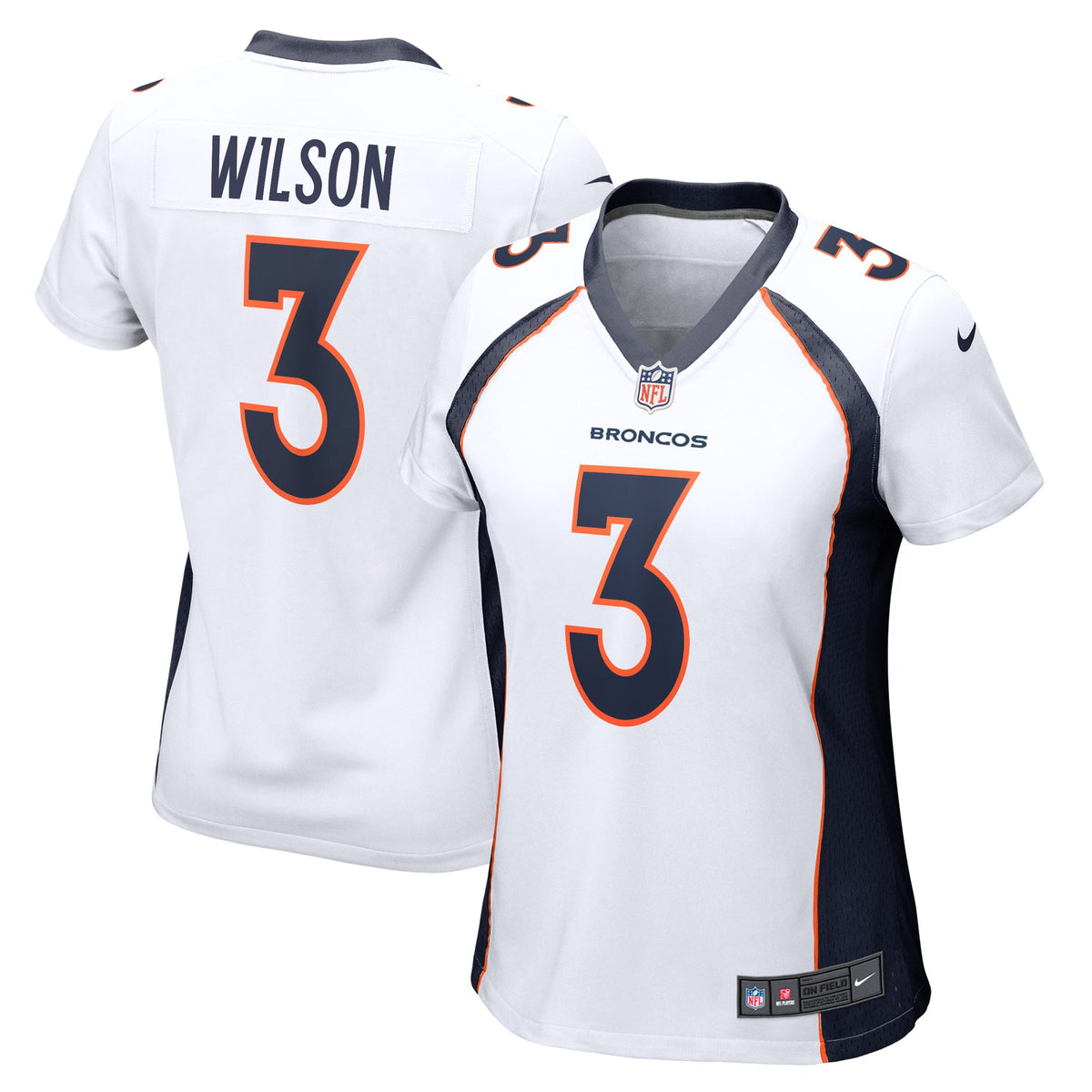 Russell Wilson Denver Broncos Nike Women s Player Jersey   White
