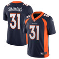 Justin Simmons Denver Broncos Nike Alternate Vapor Limited Jersey   Navy
