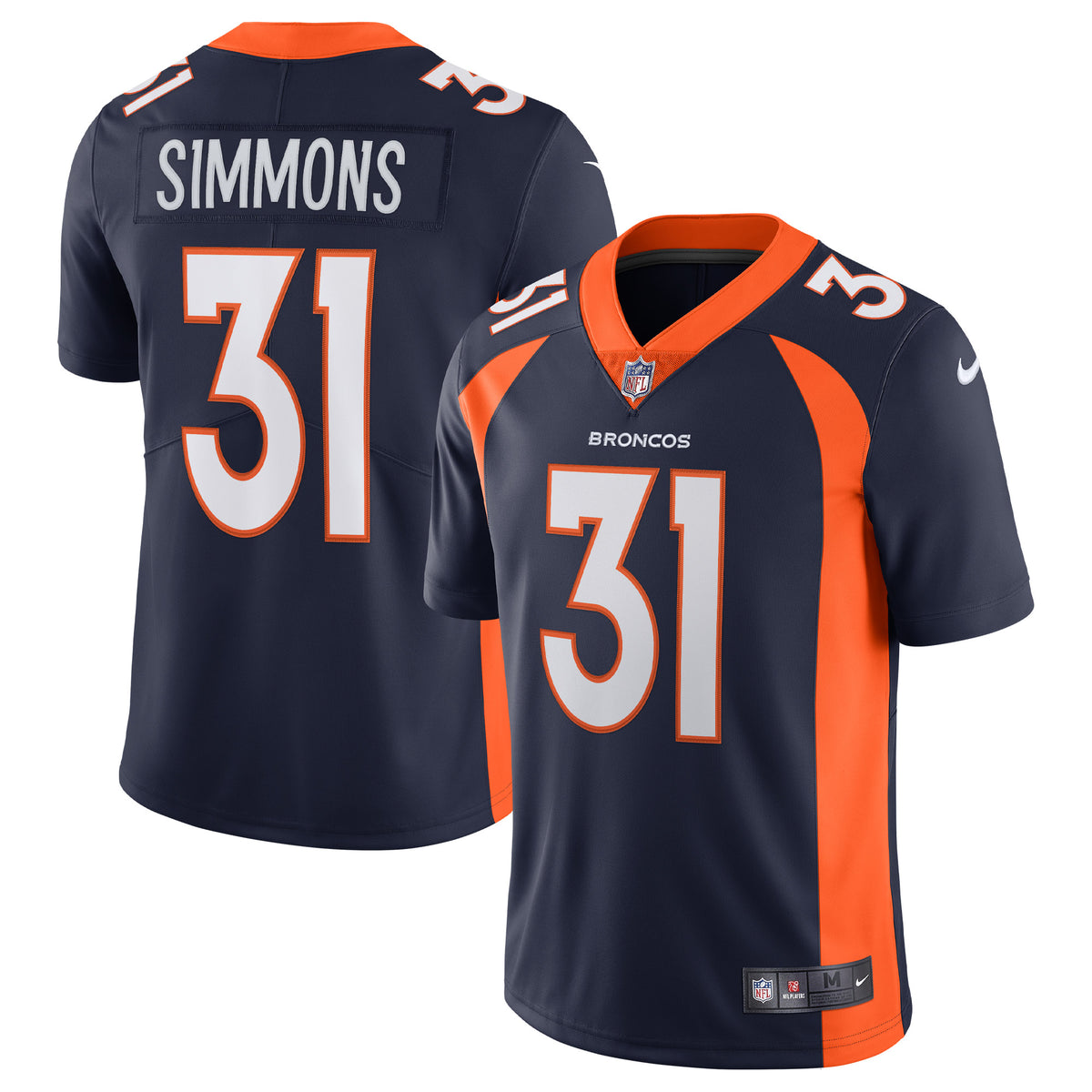 Justin Simmons Denver Broncos Nike Alternate Vapor Limited Jersey   Navy