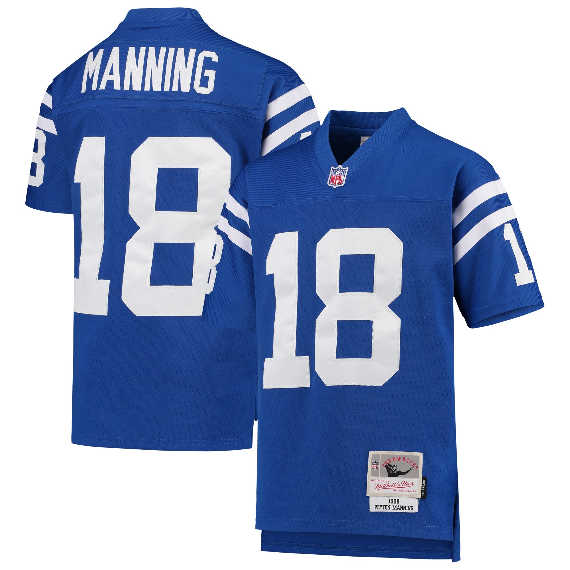 Peyton Manning Indianapolis Colts Mitchell   Ness Youth 1998 Legacy Retired Player Jersey   Royal