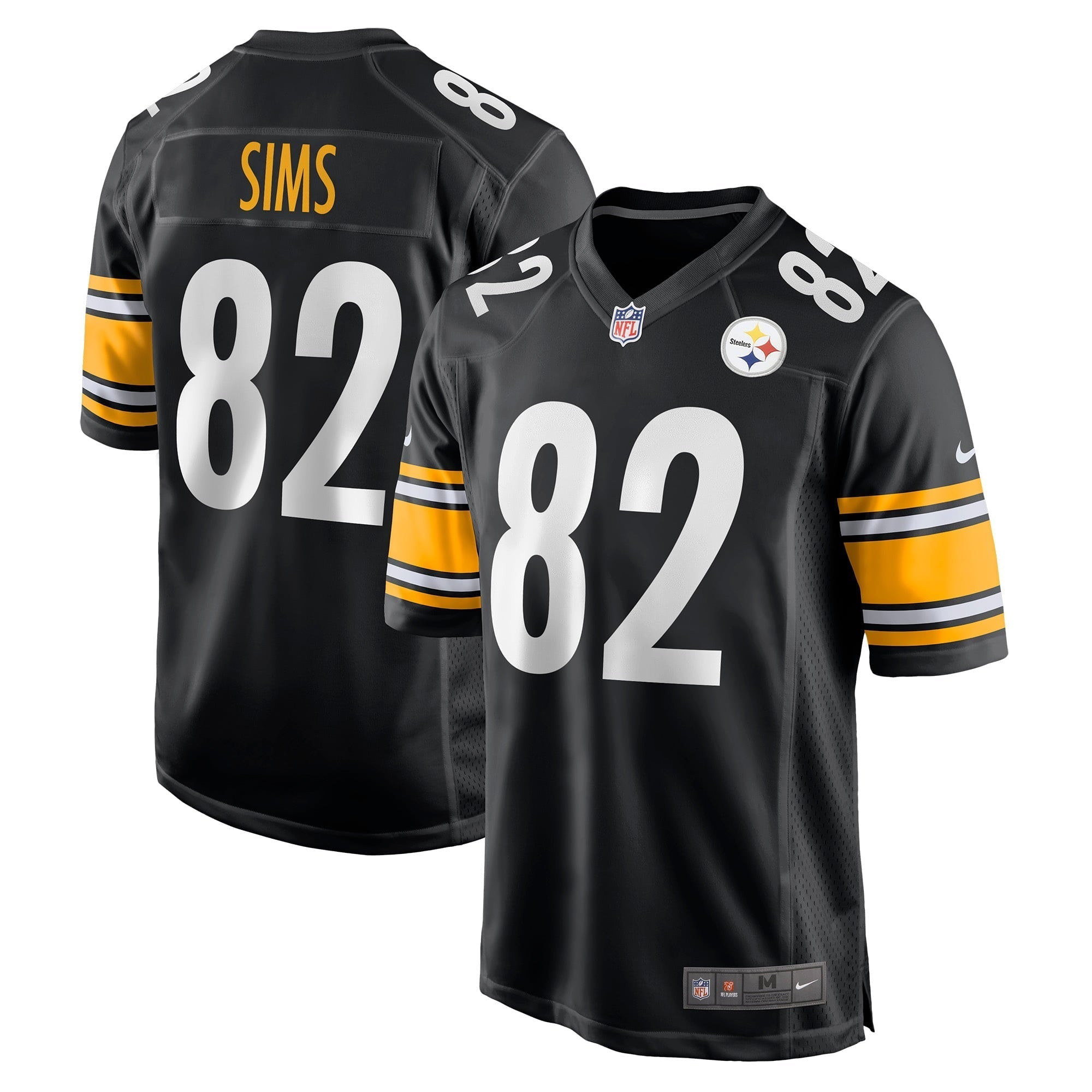 Men s Nike Steven Sims Black Pittsburgh Steelers Game Jersey