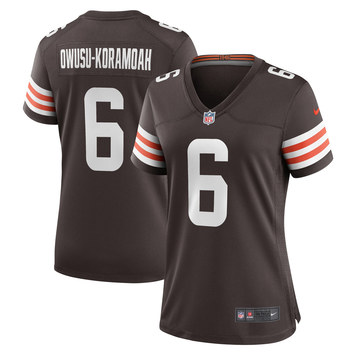 Jeremiah Owusu-Koramoah Cleveland Browns Nike Women s Team Game Jersey   Brown