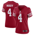 Women s Nike Jake Moody Scarlet San Francisco 49ers Team Game Jersey