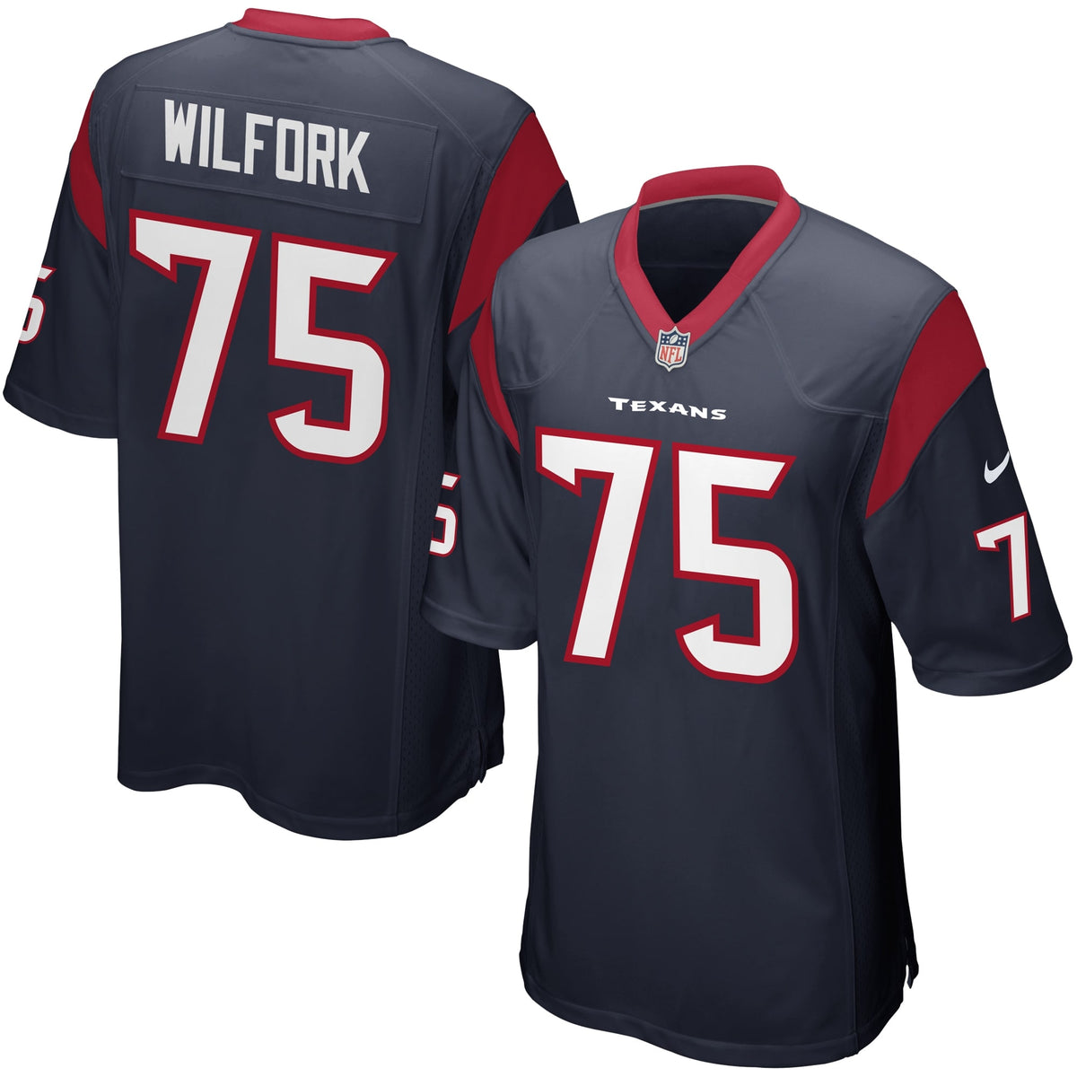 Vince Wilfork Houston Texans Nike Game Jersey   Navy Blue