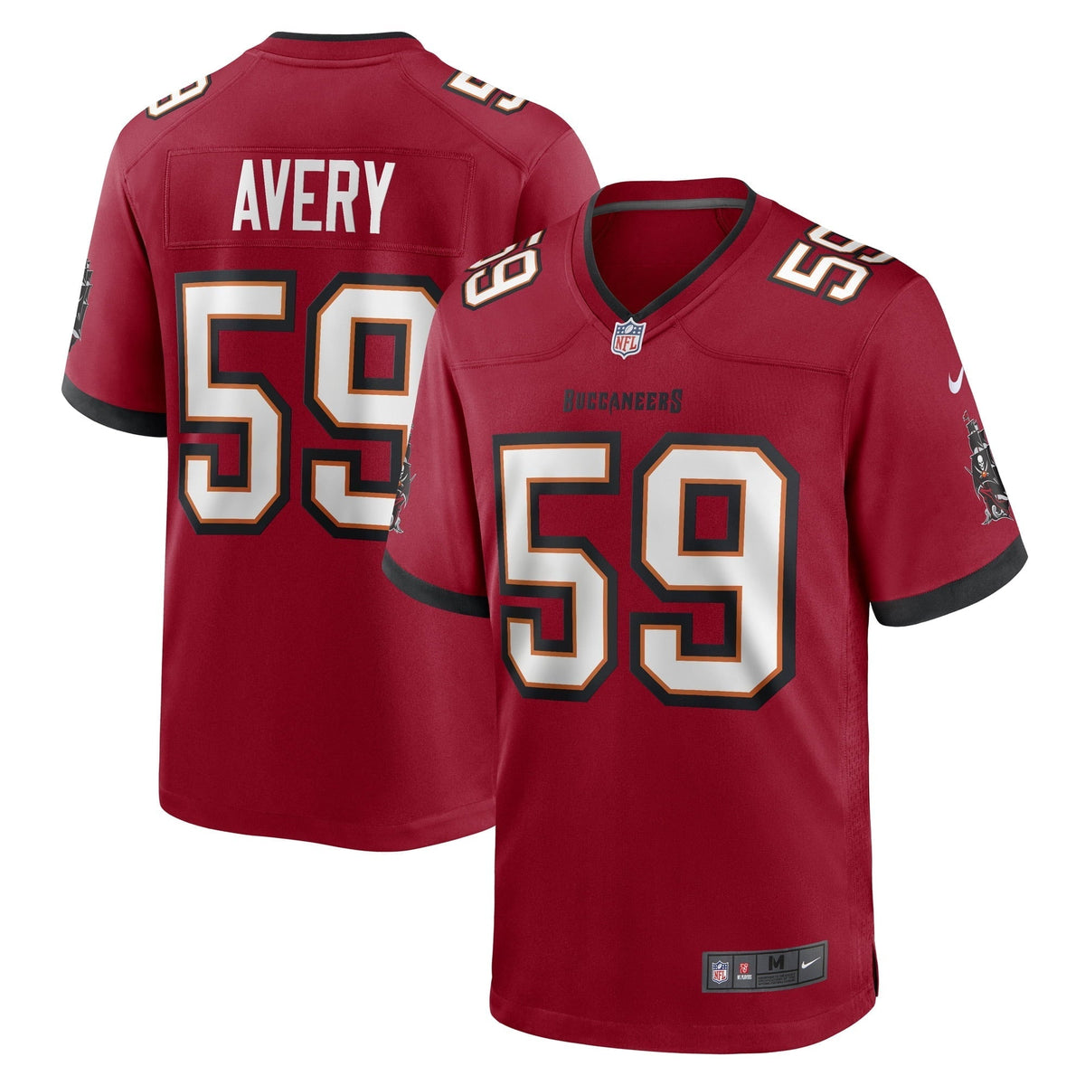 Men s Nike Genard Avery Red Tampa Bay Buccaneers Game Player Jersey