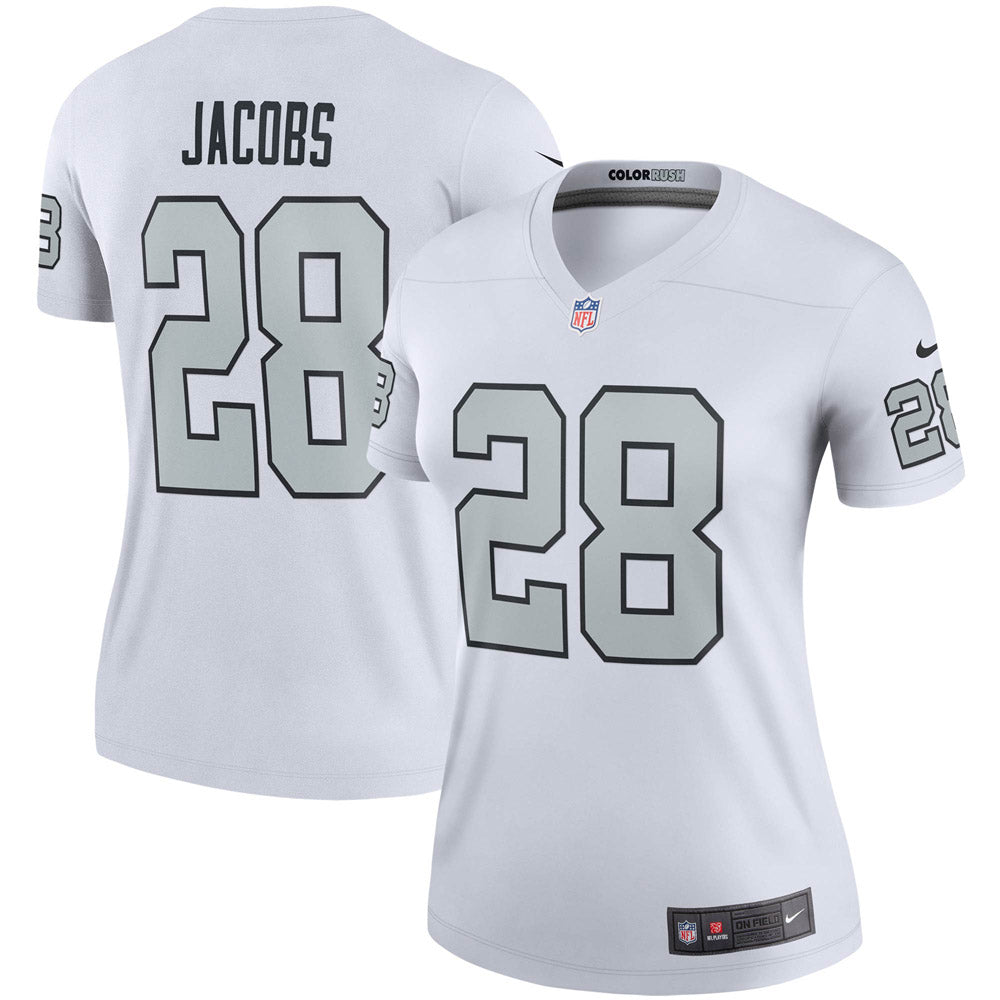 Women s Las Vegas Raiders Josh Jacobs Color Rush Legend Player Jersey White