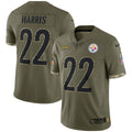 Najee Harris Pittsburgh Steelers Nike 2022 Salute To Service Limited Jersey   Olive